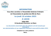 Convocation Assemblée Générale - 12 juillet 2023